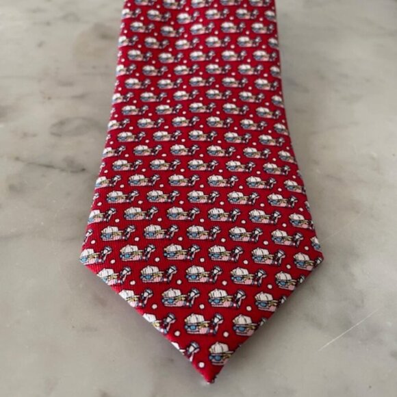 VINEYARD VINES Whale Sunglasses Backwards Cap Red Print Silk Tie Boys - Picture 1 of 16